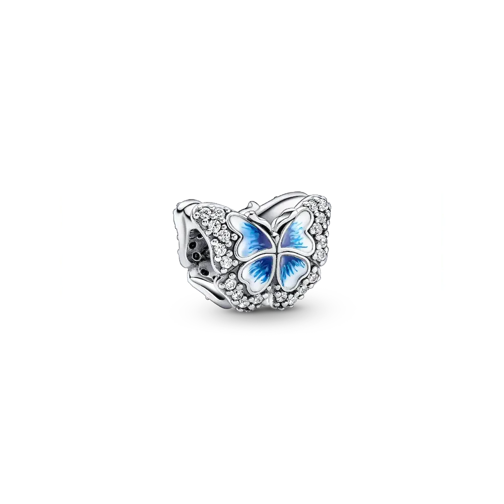 Blue Butterfly Sparkling Charm