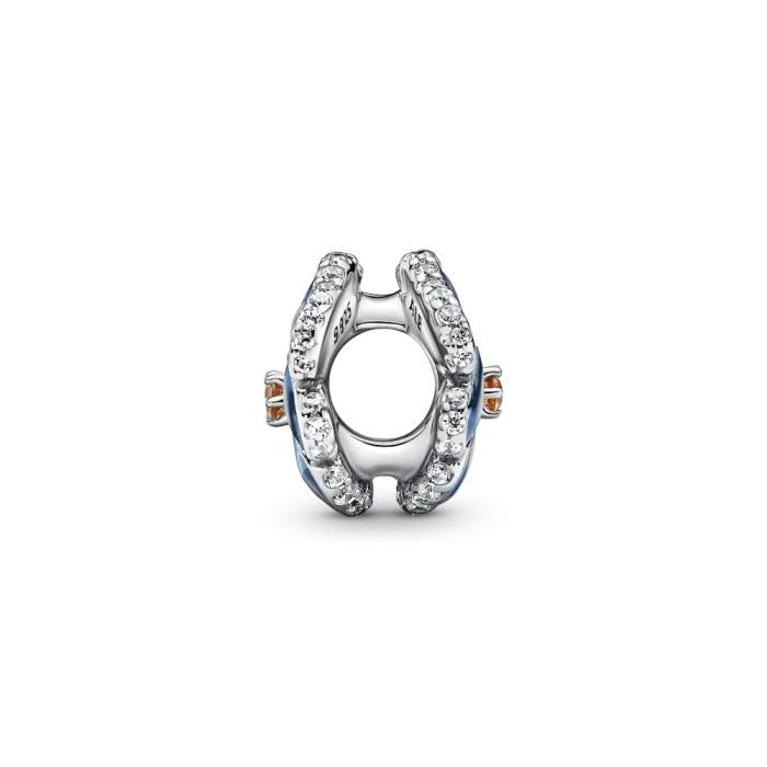 Blue Pansy Flower Charm - Image 6