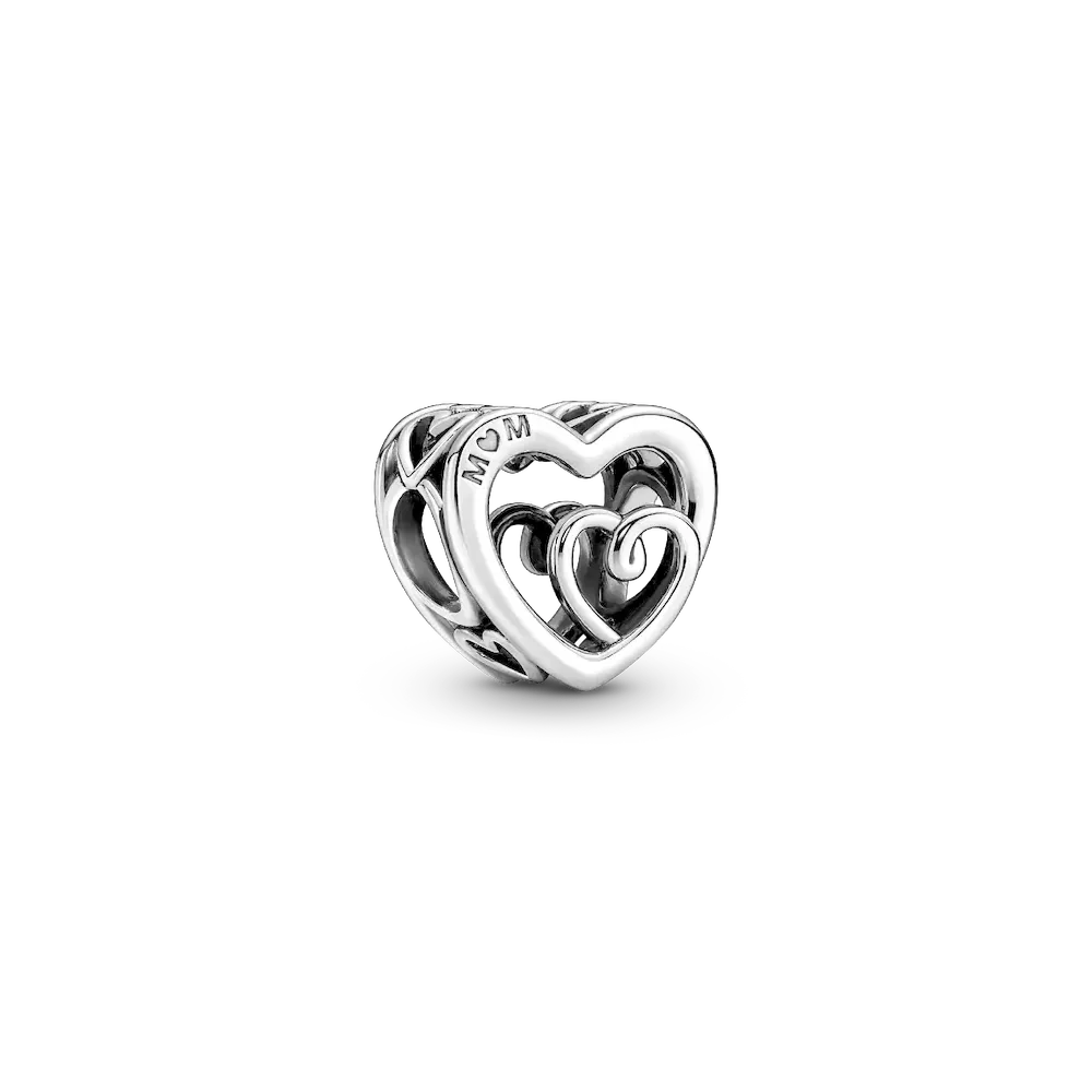 Entwined Infinite Hearts Charm