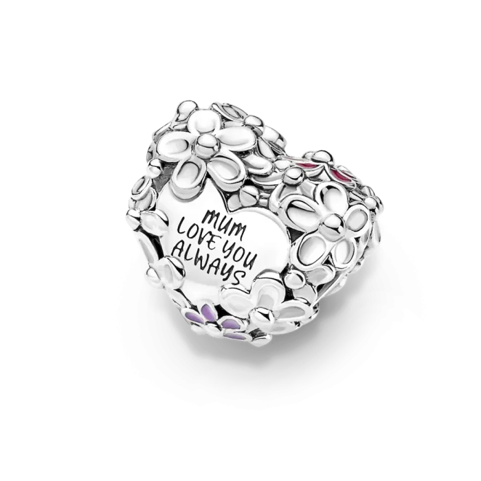 Mom Daisy Heart Charm - Image 6