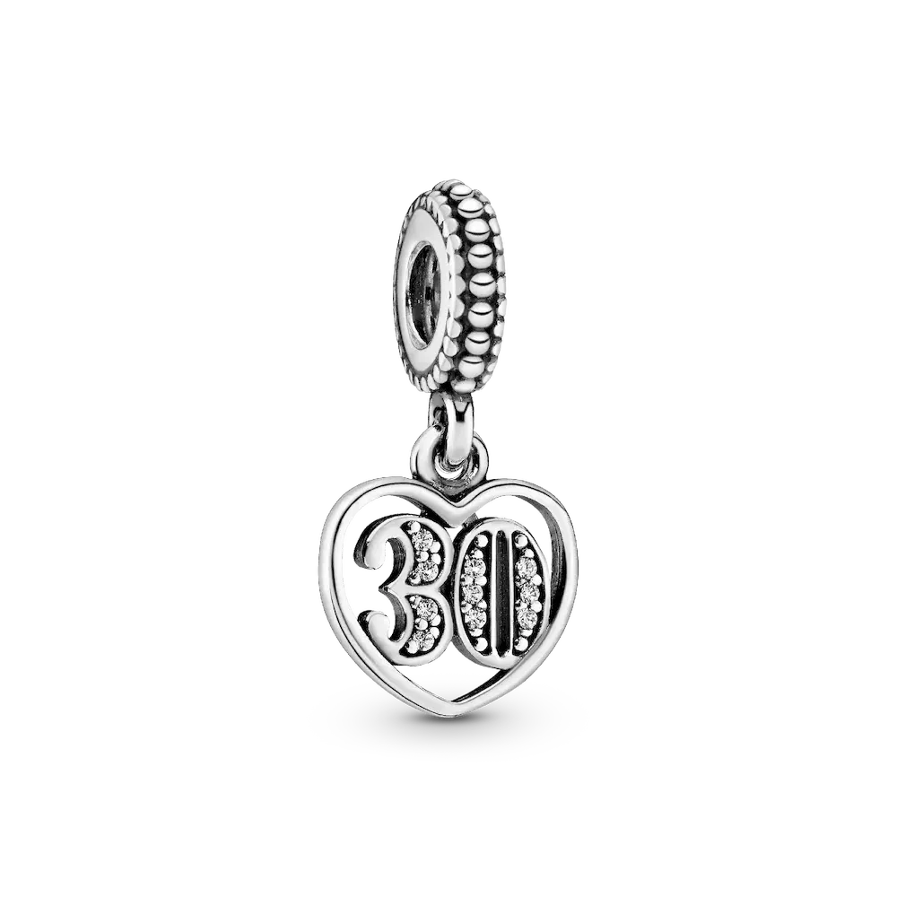 791287CZ_RGB.webp 30th Celebration Dangle Charm - Image 1
