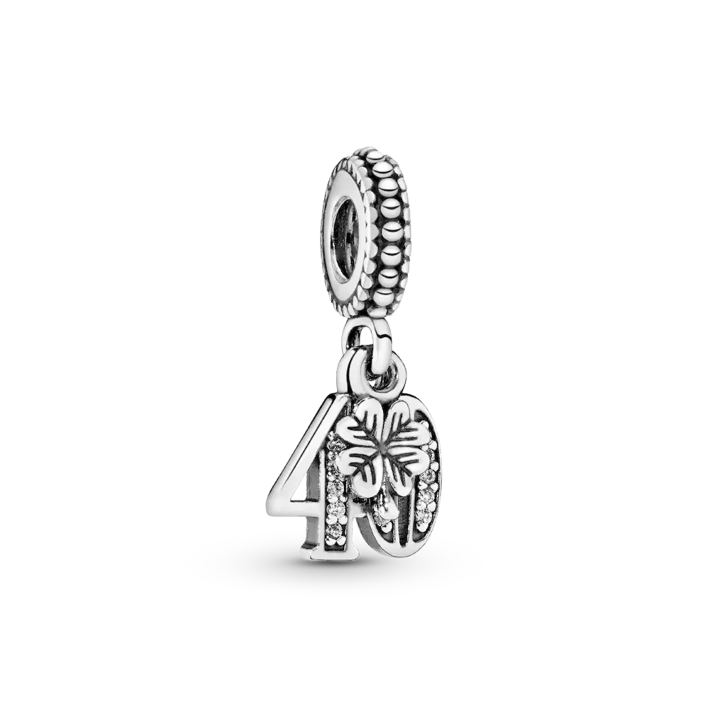 791288CZ_RGB.webp 40th Celebration Dangle Charm - Image 1