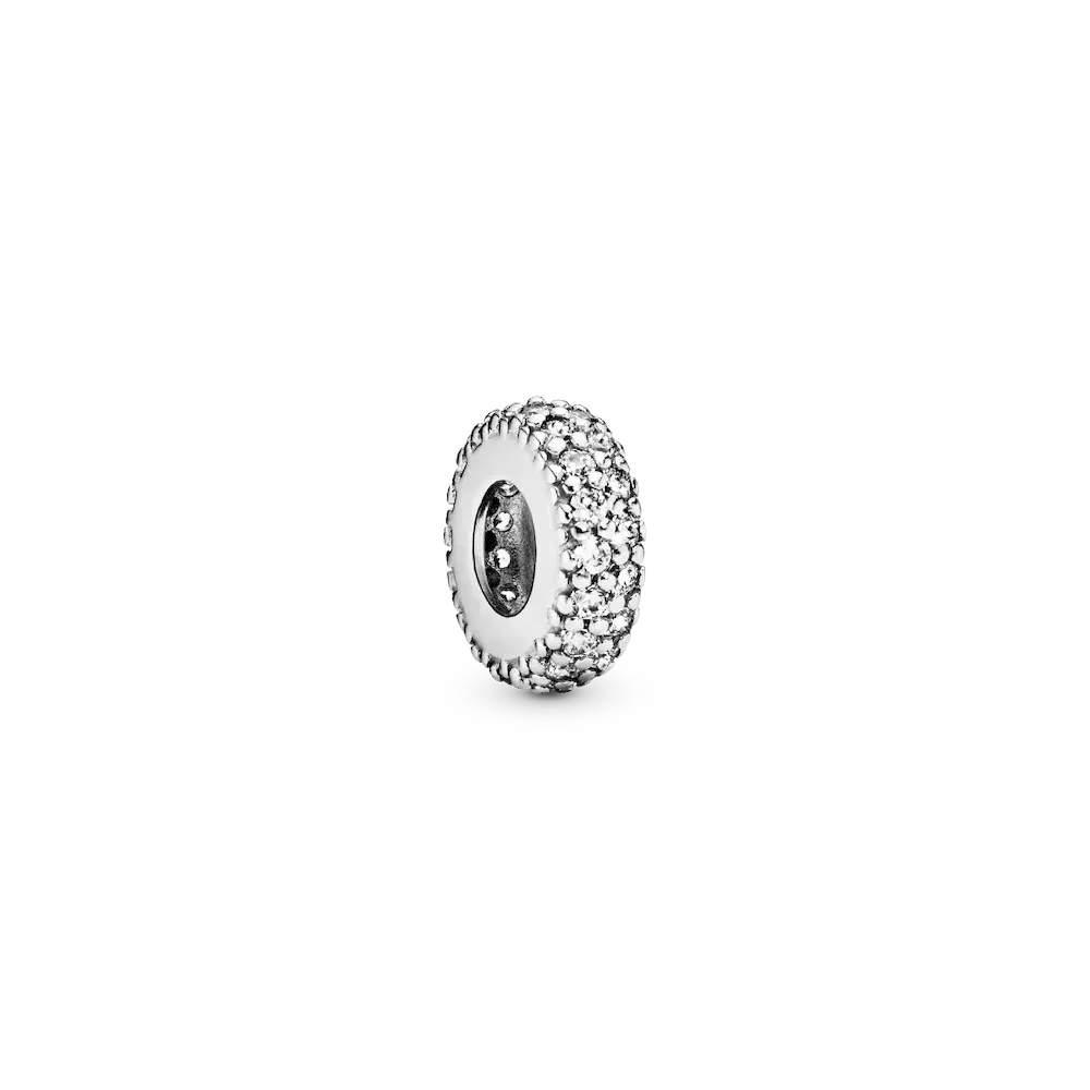 Clear Sparkle Spacer Charm