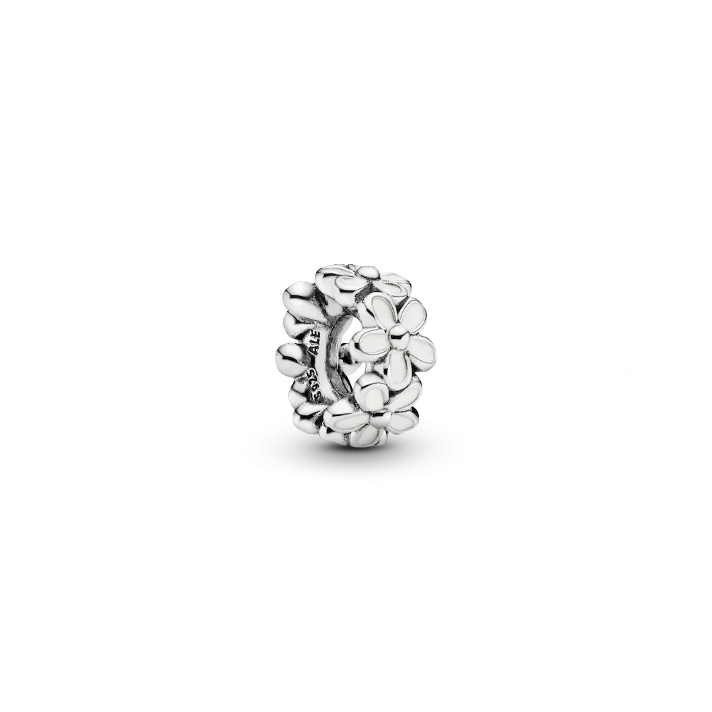 791495EN12_RGB.webp White Daisy Flower Spacer Charm - Image 1