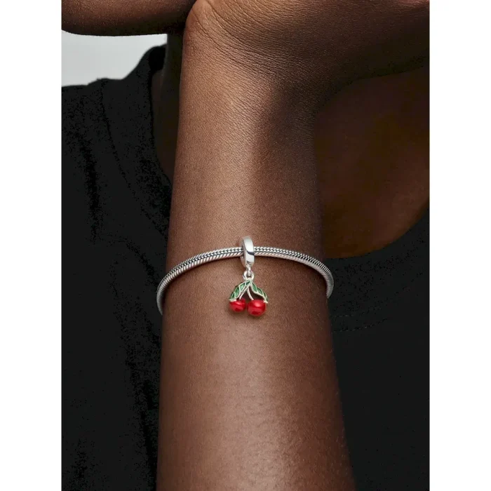 Cherry Dangle Charm Bracelet Set - Image 4