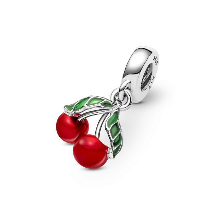 Cherry Dangle Charm Bracelet Set - Image 8