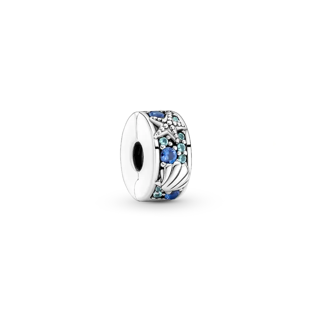 Tropical Starfish & Shell Clip Charm