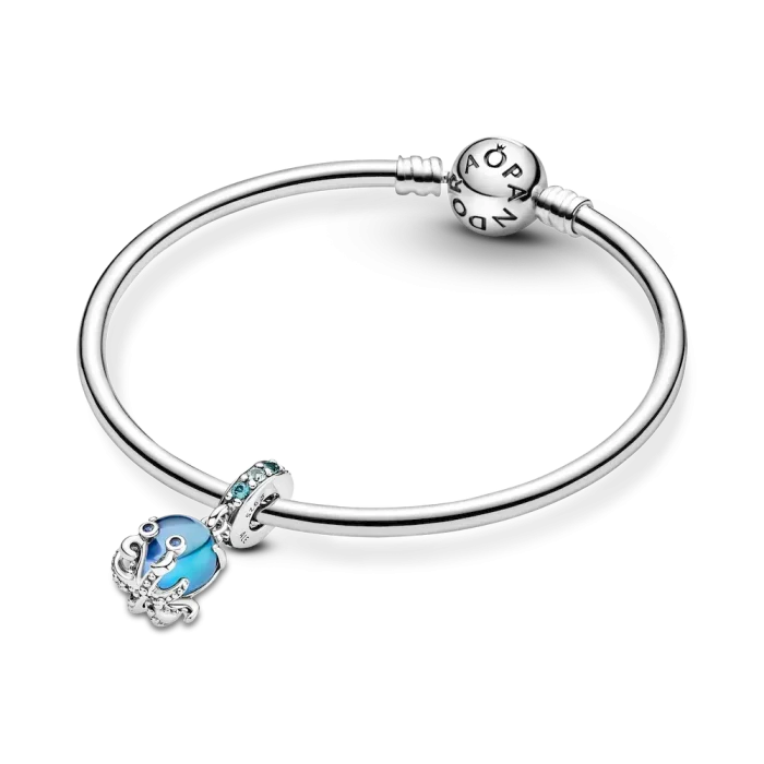 Murano Glass Cute Octopus Dangle Charm - Image 4