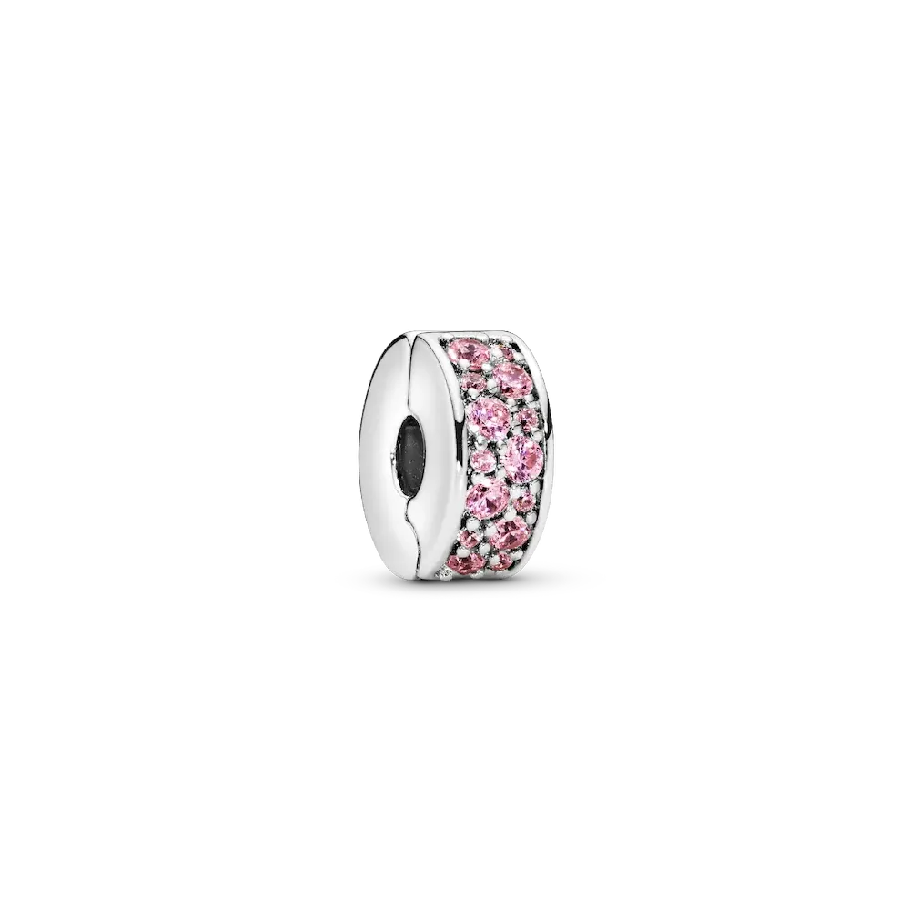 Pink Pavé Clip Charm