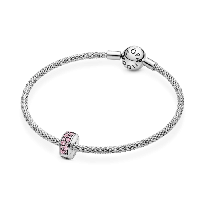 Pink Pavé Clip Charm - Image 7