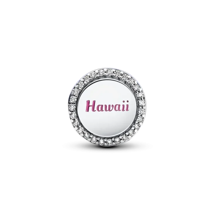 Hawaii Hibiscus Flower Charm - Image 2