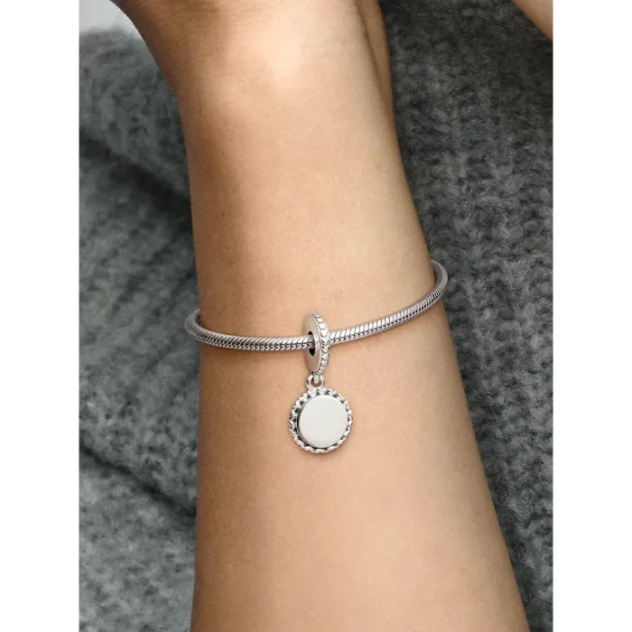 FINAL SALE - Engravable Silver Dangle - Image 2