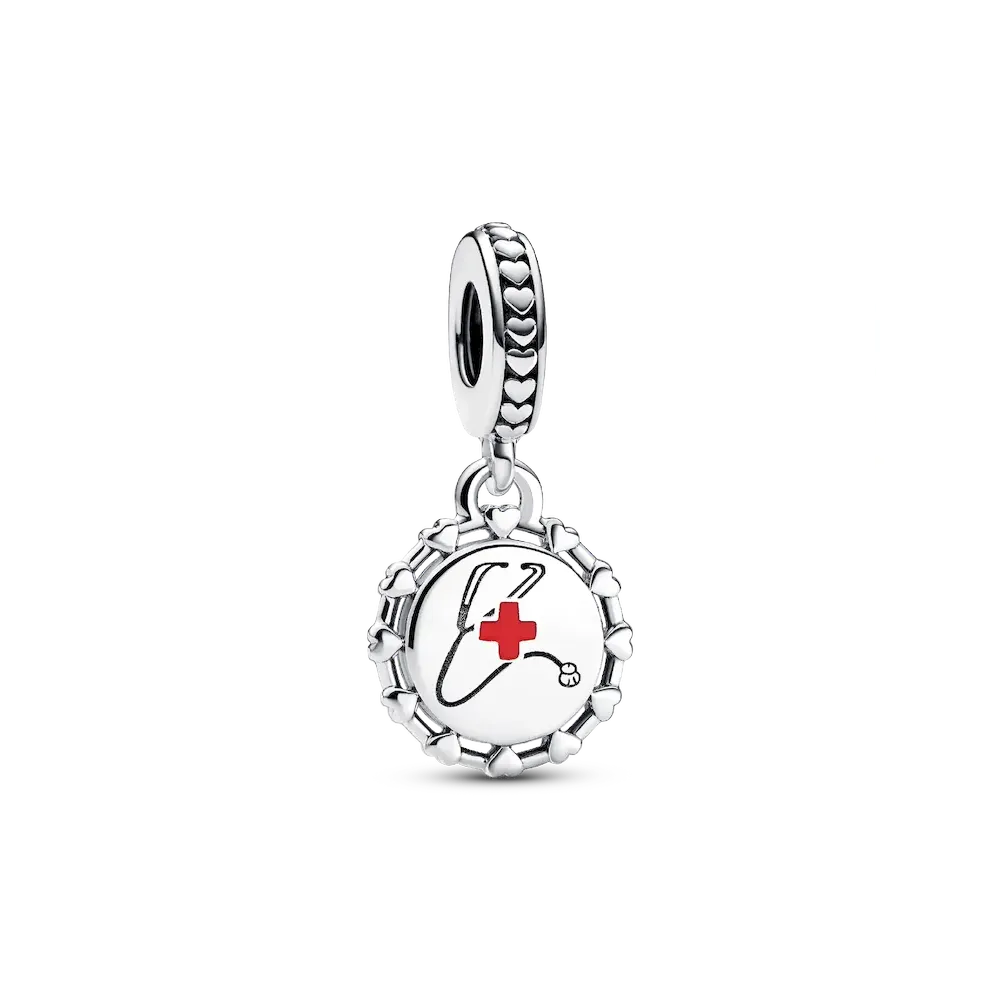 Stethoscope Engravable Dangle Charm