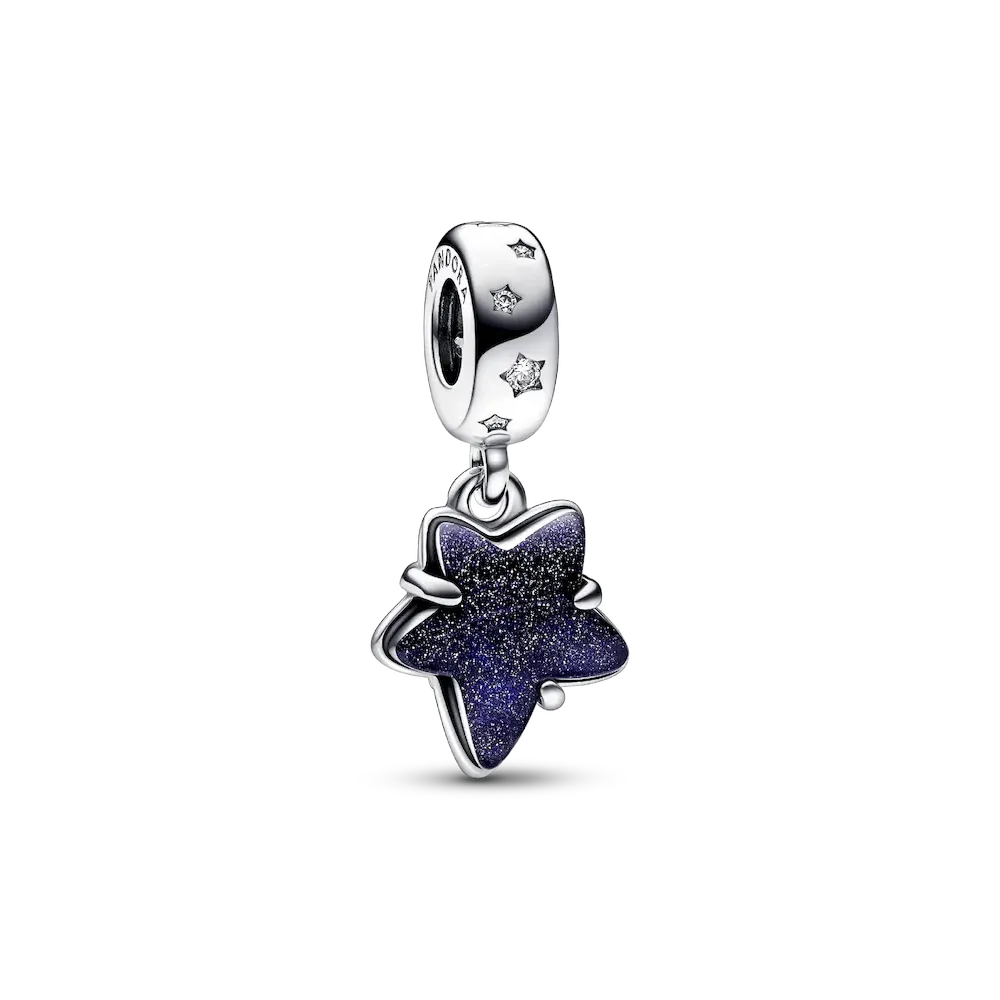 Celestial Galaxy Star Murano Dangle Charm