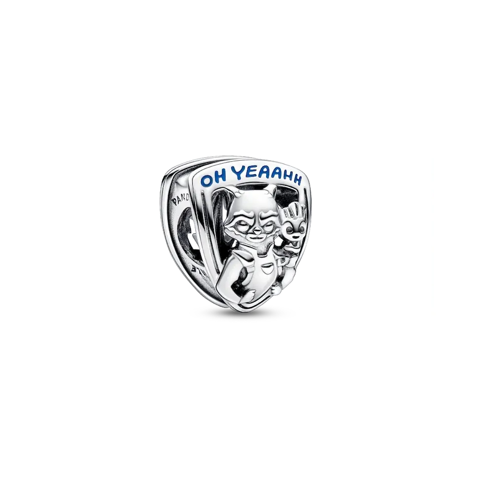 FINAL SALE - Marvel Guardians of the Galaxy Rocket Raccoon & Groot Emblem Charm