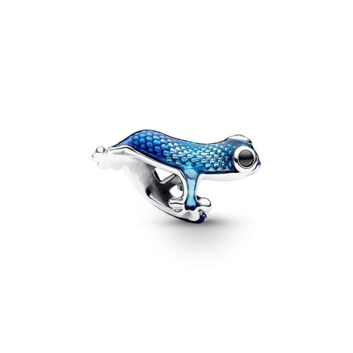 Metallic Blue Gecko Charm - Image 4