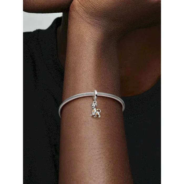 FINAL SALE - Disney 100th Anniversary Simba Lab-grown Diamond Dangle Charm - Image 2