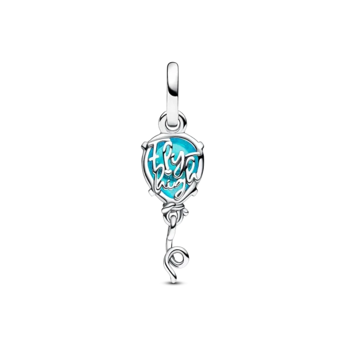 Blue Murano Glass Balloon Dangle Charm - Image 4