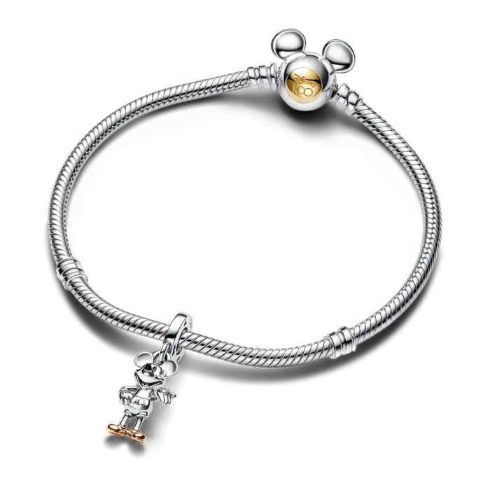 FINAL SALE - Disney 100th Anniversary Mickey Mouse Lab-grown Diamond Dangle Charm - Image 5