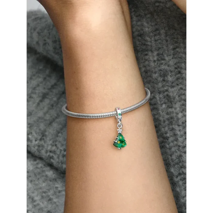 Sparkling Christmas Tree Dangle Charm - Image 2