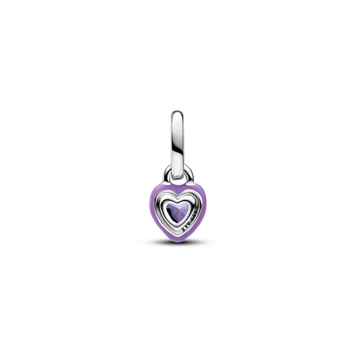 Pandora ME Purple Chakra Heart Mini Dangle Charm - Image 4