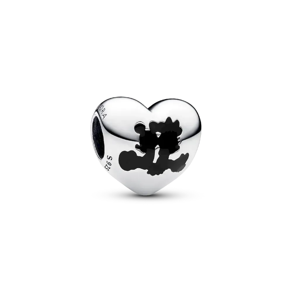 FINAL SALE - Disney Mickey Mouse & Minnie Mouse Heart Charm