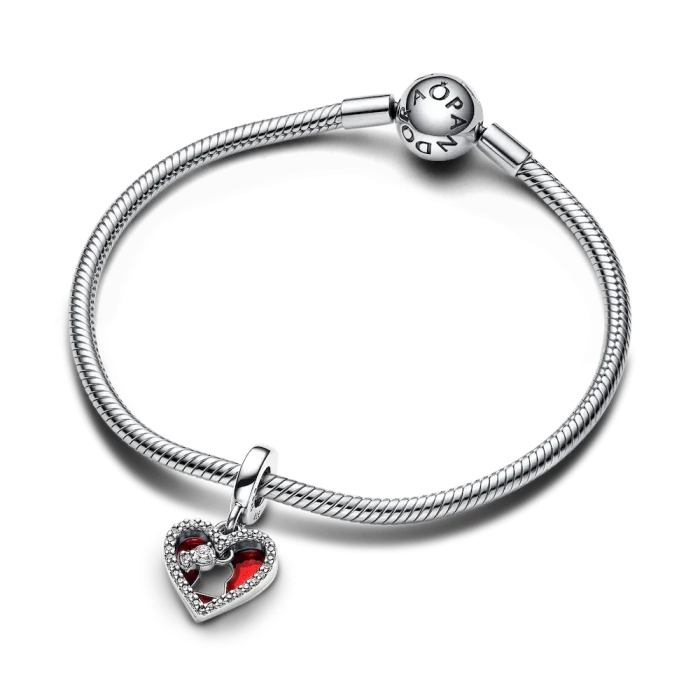 Sparkling Red Heart Dangle Charm Trio - Image 14