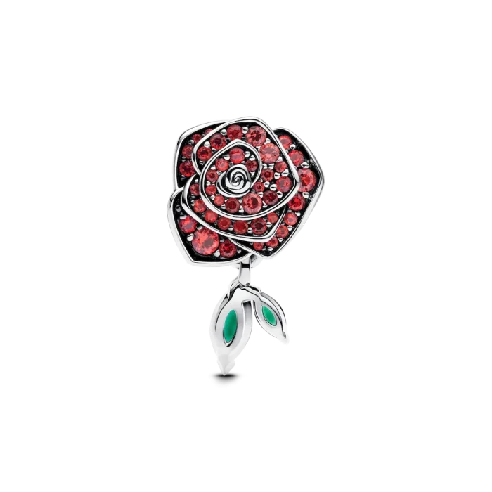 Sparkling Rose in Bloom Charm - Image 6