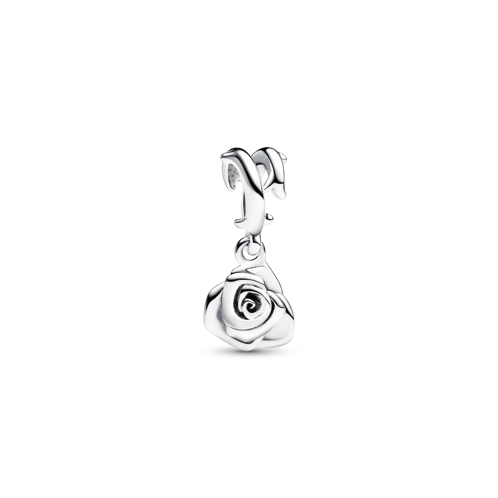Rose in Bloom Dangle Charm