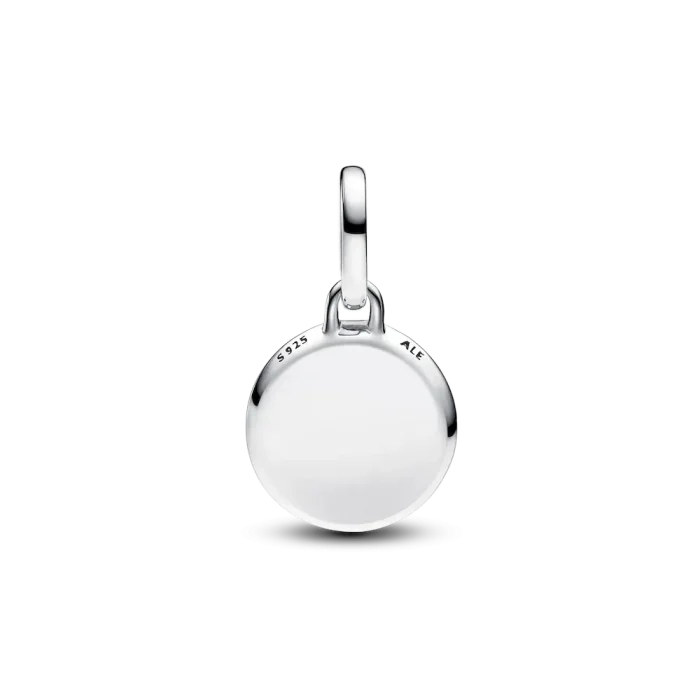 Red Murano Glass Engravable Mini Medallion Charm - Image 7