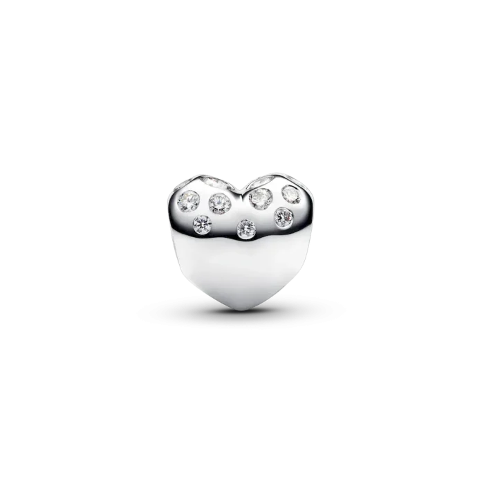 Pandora Sterling Silver Lab-grown Diamond Heart Charm - Image 3