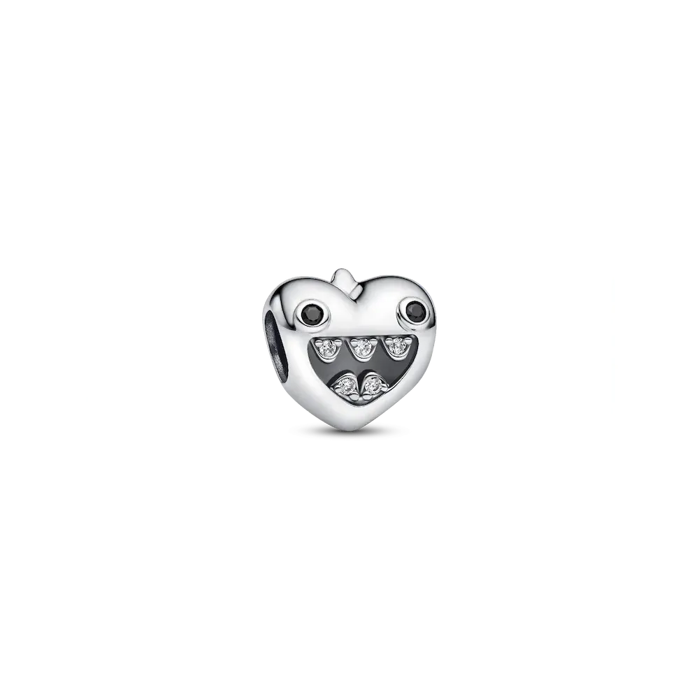 Mom's Little Monsters Heart Charm