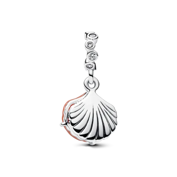Coral-colored Shell Double Dangle Charm - Image 6