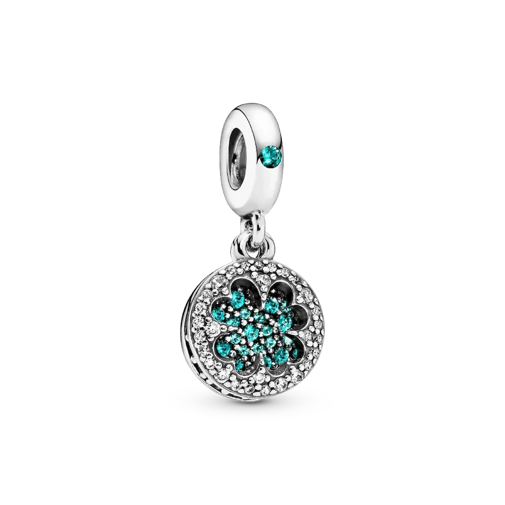 Lucky Four Leaf Clover Dangle Charm