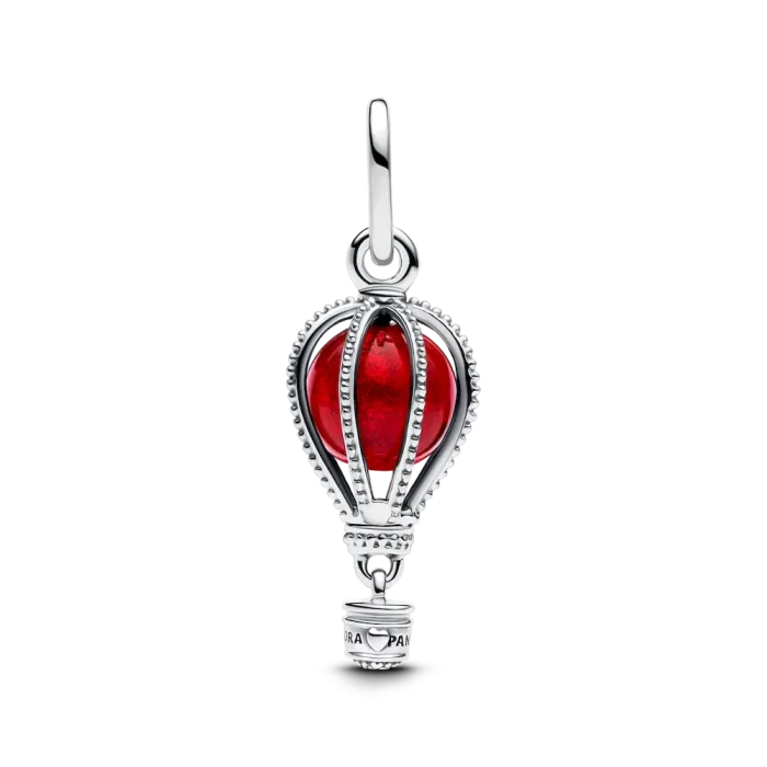 Hot Air Balloon Murano Glass Dangle Charm - Image 5