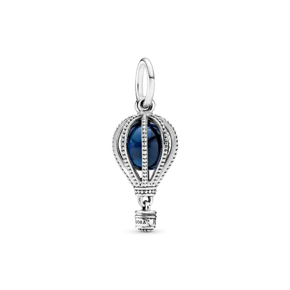 Blue Hot Air Balloon Travel Charm