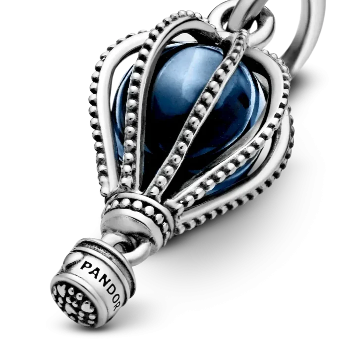 Blue Hot Air Balloon Travel Charm - Image 6