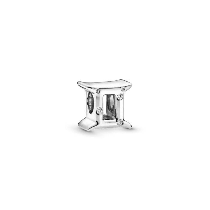 Gemini Zodiac Charm Studded Bracelet Set - Image 3