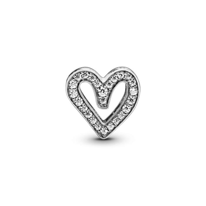 Sparkling Freehand Heart Charm - Image 5