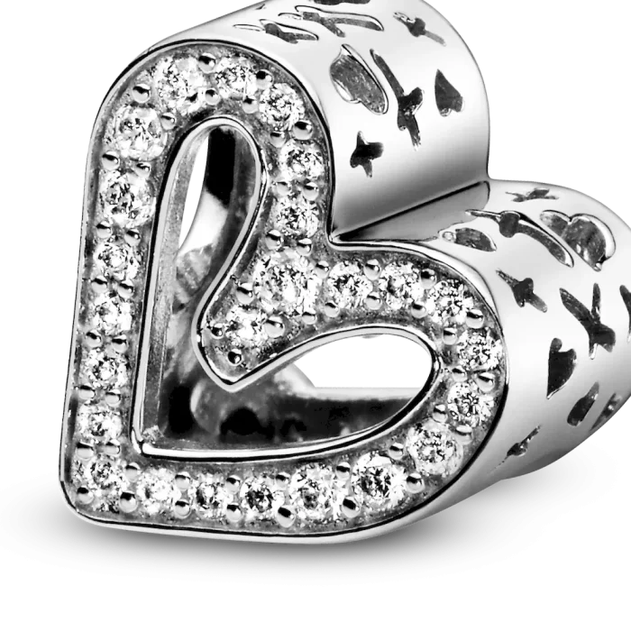 Sparkling Freehand Heart Charm - Image 7