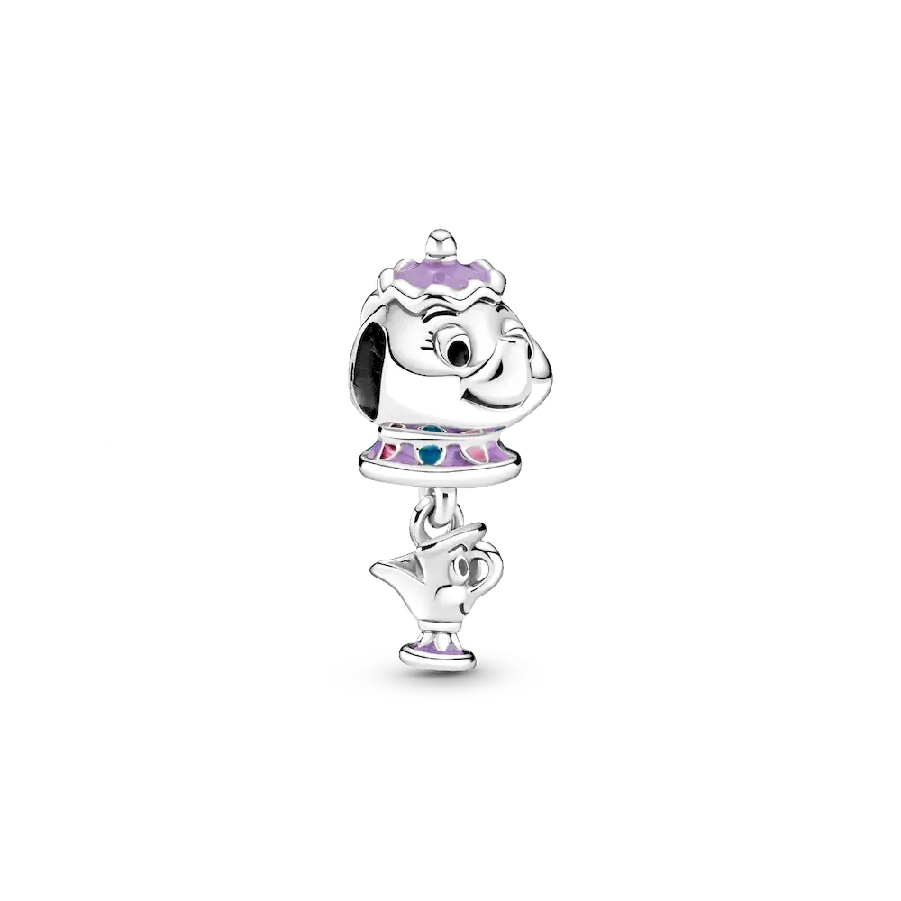 Disney Beauty and the Beast Mrs. Potts and Chip Dangle Charm