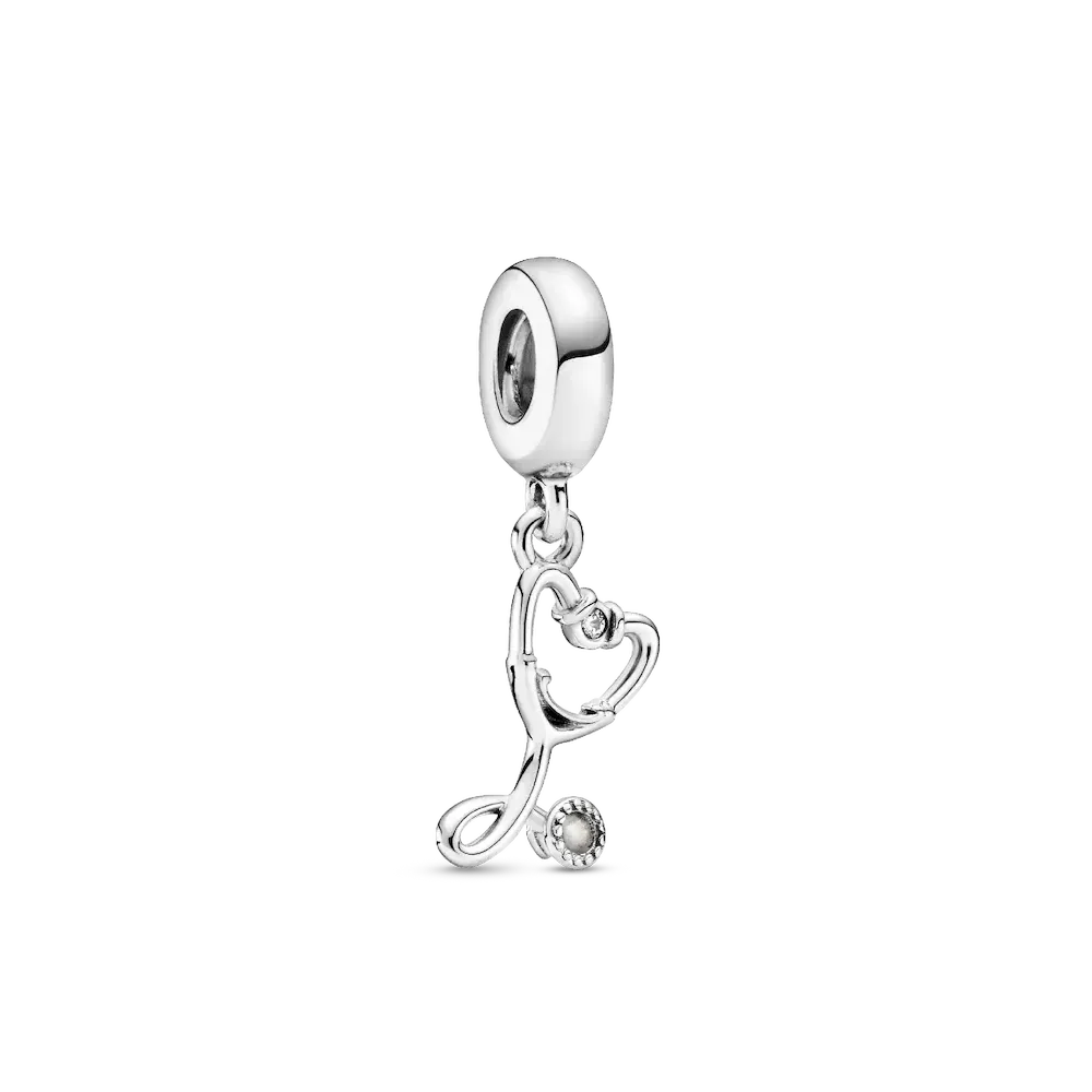 799072C01_RGB.webp Stethoscope Heart Dangle Charm - Image 1