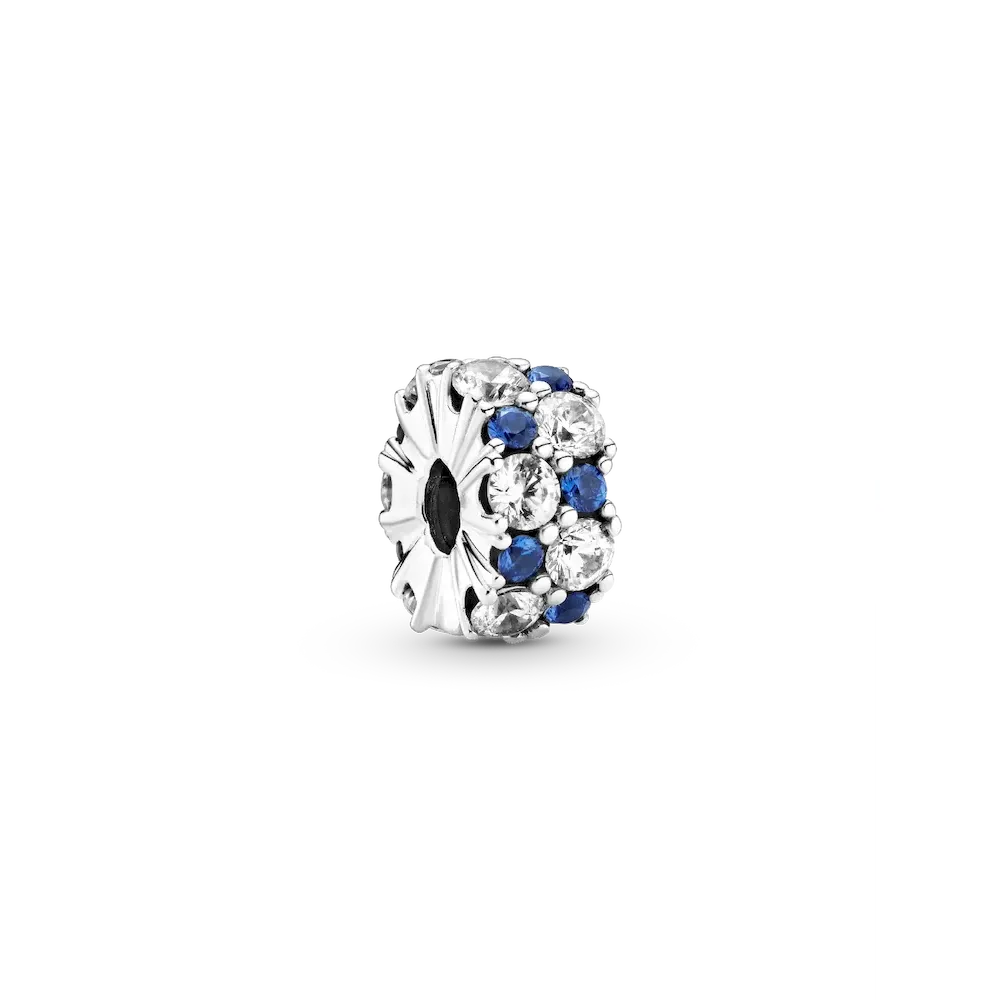 799171C01_RGB.webp Clear & Blue Sparkling Clip Charm - Image 1