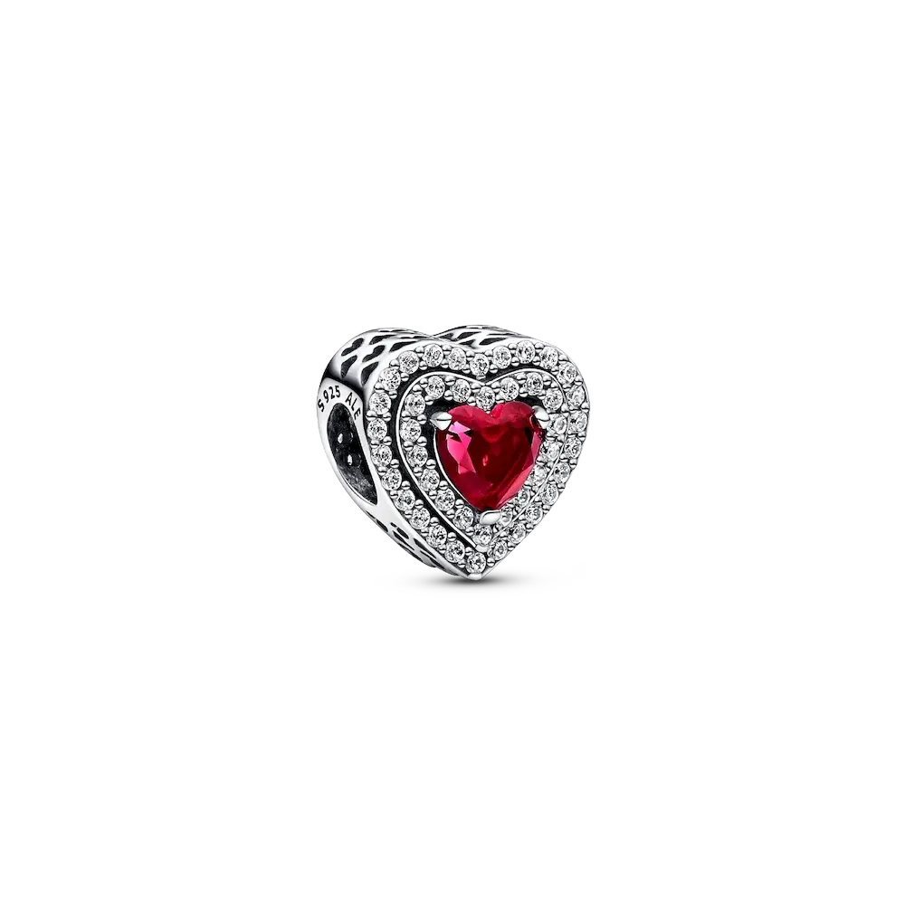 Sparkling Levelled Heart Charm