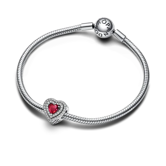 Sparkling Levelled Heart Charm - Image 4