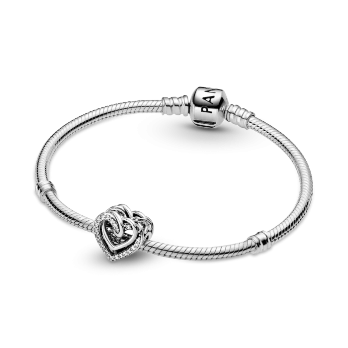 Sparkling Entwined Hearts Charm - Image 6