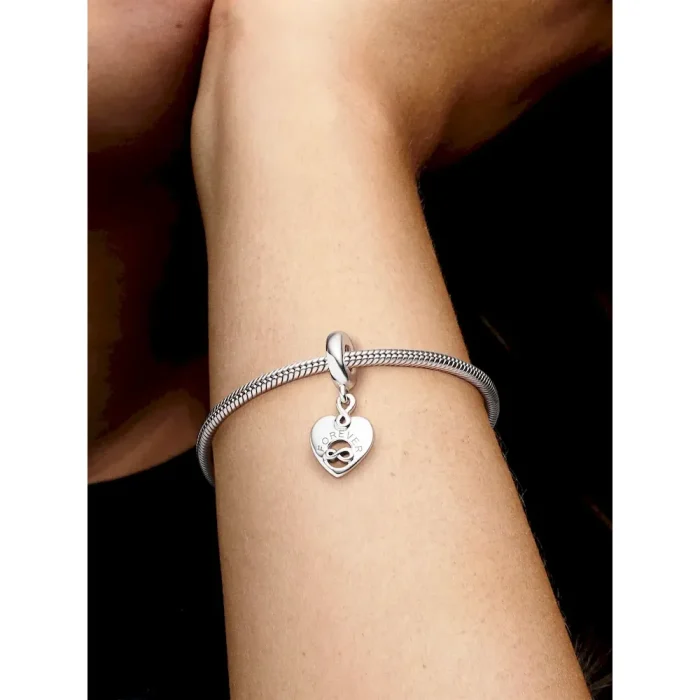 Friends Forever Heart Dangle Charm - Image 2