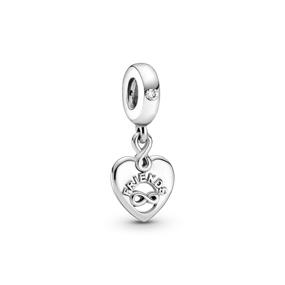 Friends Forever Heart Dangle Charm