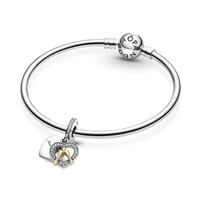 Two-tone Happy Anniversary Dangle Charm - Image 2