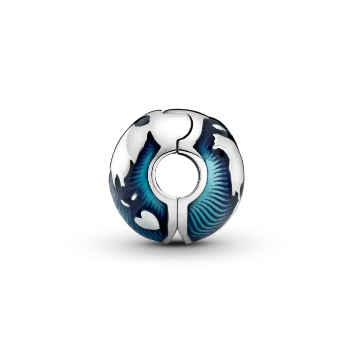 Blue Globe Clip Charm - Image 3